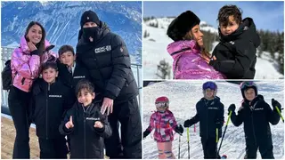 Photos: Messi treats himself and his family to Swiss skiing vacation
