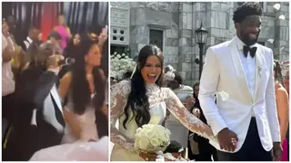 Davido Delivers Electric Performance As NBA Star Joel Embiid Marries Beautiful Anne De Paula, Video