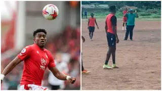 Awoniyi Storms the Street in Kwara To Train With Local Players As Video Breaks Internet