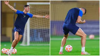 Cristiano Ronaldo: Portugal star spotted celebrating wildly in Al-Nassr training