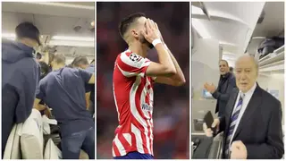FC Porrto players burst into celebrations midflight after Atletico Madrid's dramatic UCL exit