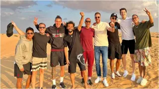 Liverpool players bond in Dubai desert ahead of Premier League return