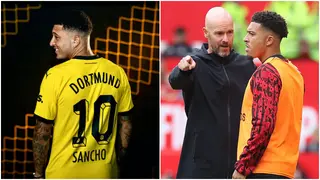 Jadon Sancho: Man United outcast appears to shade Erik ten Hag after joining Dortmund loan