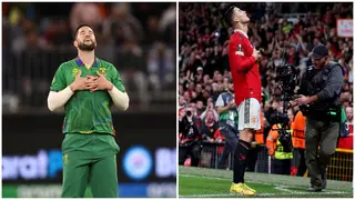 South African cricket superstar copies Cristiano Ronaldo's peace of mind celebration