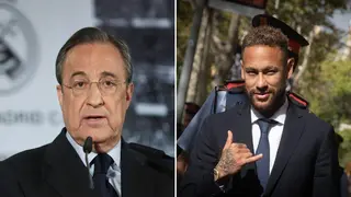 Real Madrid president Florentino Pérez testifies during Brazilian star Neymar's fraud and corruption case