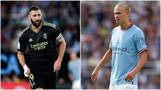Manchester City striker Erling Haaland makes bold comparison between himself and Real Madrid's Karim Benzema