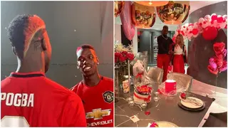 Pogba shakes off Man United draw against West Brom as he treats wife to exquisite dinner on Val's day