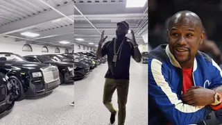 Floyd Mayweather flaunts expensive garage with Rolls Royce, Ferrari, claims he has at least 100 cars