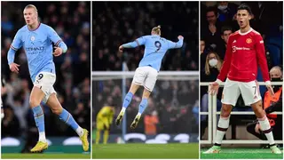 Erling Haaland Copies Cristiano Ronaldo’s Siuu Celebration During Man City vs Spurs