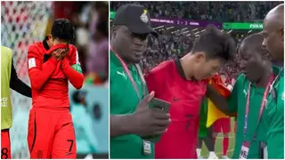 Ghana vs South Korea: Watch Ghana staff take selfie with teary Heung-Min Son after emphatic World Cup win
