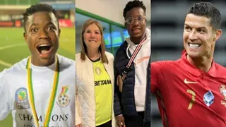 Black Stars Youngster Hangs Out With Cristiano Ronaldo’s Mother in Lisbon