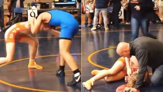 Sore Loser Wrestler Punches Opponent After Losing a Match Fair and Square