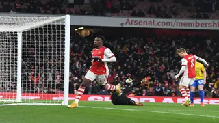 Eddie Nketiah nets hat-trick as Arsenal destroy tough opponents to reach EFL Cup semifinal