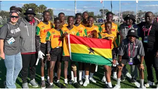 Ghana Hoist Flag of Africa High at NFL Flag Championship in USA