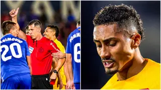 Barcelona star sent off for elbowing opponent in La Liga opener against Getafe