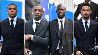 PSG vs Dortmund: Kylian Mbappe and Teammates Look Dapper in All Black Suits Ahead of UCL Tie