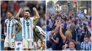 How fans in Buenos Aires celebrated win over Croatia on the streets, video