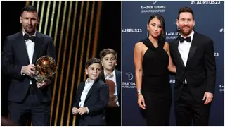 Lionel Messi: Lovely footage shows how Ballon d'Or winner asked wife to join him on stage