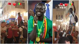 Sadio Mane: Watch How Moroccan Fans Carry a Senegal Fan in Qatar As They Wish Mane Quick Recovery