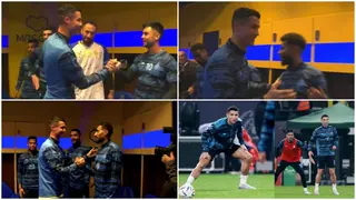 Ronaldo receives a befitting welcome from Al-Nassr teammates