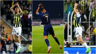 Reactions As Fenerbahce Striker Pays Tribute to Ronaldo With 4 ‘Siuu’ Celebrations in 1 game