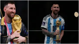 Messi cries after hearing story of long journey to World Cup glory