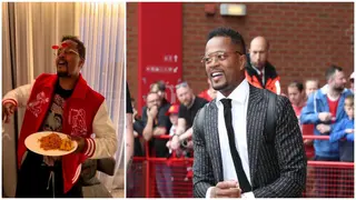 Patrice Evra sends huge message to Ghana after tasting delicious Nigerian jollof as he enjoys Mood by Wizkid