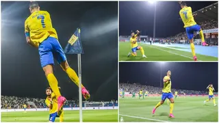 Iconic Moment Alex Telles Captures Ronaldo's Siuu Celebration During Al Nassr Game Goes Viral