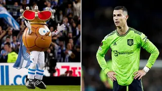 Real Sociedad Mascot Txurdin Mocks Cristiano Ronaldo by Copying Manchester United Star’s Siu Celebration