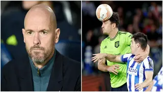 Erik Ten Hag Gives Honest Answer on Why He Deployed Harry Maguire as Striker vs Real Sociedad