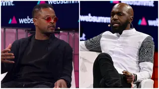 Patrice Evra: Former Man United Defender Connects With Kenyan Journalist Larry Madowo at Web Summit