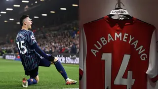 Arsenal youngster wants to take Aubameyang's No.14 shirt after striker's exit