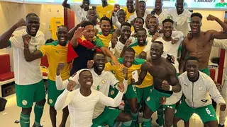 Video of Sadio Mane and Senegal Teammates Celebrating Double Over Egypt to Qualify World Cup Drops