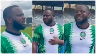 Sabinus Pulls Off Trick on Football Pitch to Get Beautiful Lady's Attention, Video