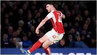 Declan Rice sets Arsenal's Premier League record with long range strike against Chelsea