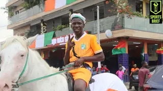 AFCON 2023: Fans storm streets in Abidjan on horses ahead of Ivory Coast vs Guinea Bissau tie, Video