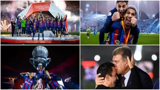 20 best pictures as Barcelona celebrates Supercopa trophy win