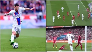 Fans angry with Kylian Mbappe for 'blocking' Lionel Messi's goal bound shot during PSG vs Brest