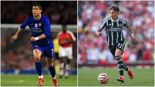 Garnacho 'walked' in Ronaldo's footsteps with matching boots as his idol in 2009 against Arsenal