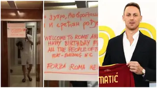 Heartwarming Video of How Roma Fans Wished Nemanja Matic Happy Birthday Emerges