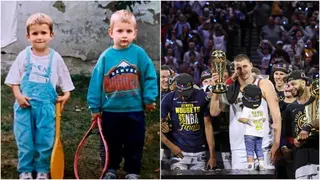 Photo of 5 Year Old Nikola Jokic With Nuggets Sweatshirt in Serbia Emerges