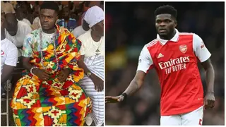 Video of Arsenal Star Thomas Partey Explaining How He Became a 'Chief' in Ghana Emerges