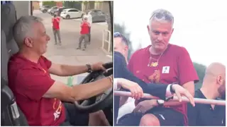 Jose Mourinho Nearly Crashes Roma’s Parade Bus While Trying to Park It in Hilarious Scenes