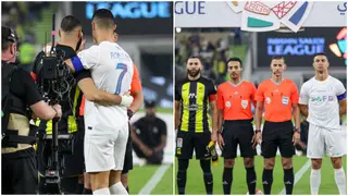 Football heritage: Ronaldo, Benzema warmly hug moments after reuniting during Al Ittihad vs Al Nassr clash