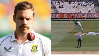 Bizarre Video Shows Proteas Player Anrich Nortje Get Hit by Spidercam