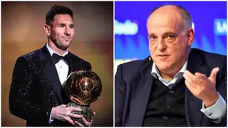 Javier Tebas blames Barcelona for Lionel Messi's decision not to retire in La Liga