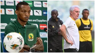 Hugo Broos Urged to Stay On Until 2026 by Red Carded Bafana Bafana Defender