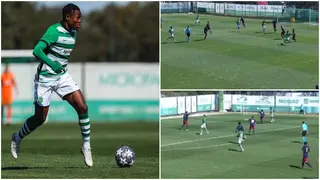 Video: Fatawu Issahaku Scores Brace of 'Golazos' as Sporting Lisbon Thump Ajax in UEFA Youth League