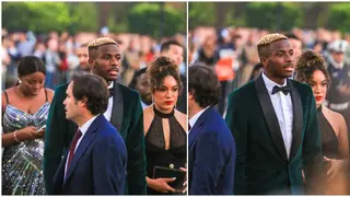 Victor Osimhen: CAF Player of the Year Favourite Arrives at Ceremony in Style With Girlfriend