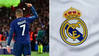 Transfer: Kylian Mbappe reacts after journalist asks him about Real Madrid